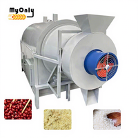MY Brewer Séchoir à tambour rotatif pour graines de maïs Petit séchoir à copeaux de bois Engrais de vache Brûleur diesel