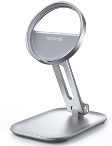 Support de téléphone stable en aluminium Lamicall TDP02 pour chargeur magnétique, support de station d'accueil en métal, base antidérapante, support de charge sans fil - Product Image 2