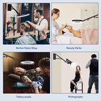 Nouvel Anneau Lumineux Professionnel avec Support Mural et Bras Articulé Triangle, Anneau Lumineux Réglable de 18-21 Pouces pour Studio Vidéo et Photographie