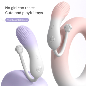 Vibrador con Control Remoto en Forma de Gatito, Huevo Vibrador, Dispositivo de Autoestimulación Femenina, Masajeador de Punto G Portátil, Para Compartir en Pareja - Product Image 1
