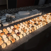 Lustre LED moderne en marbre avec télécommande, hauteur réglable, contrôle par capteur, options ovales longues pour chambre et salon
