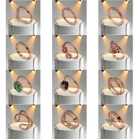 Groothandel Hoge Kwaliteit 925 Zilver Eternity Band Hartvormige Ring Zirkoon Valentijnsdag Jubileum Bruiloft/Feest Cadeau Dames