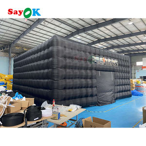 Sayok Noir Tentes de Fête Cubiques Gonflables, Tente Disco <span class=keywords><strong>Gonflable</strong></span>, Tente de Boîte de Nuit <span class=keywords><strong>Gonflable</strong></span> pour l'Extérieur - Product Image 3