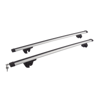 Aluminium Dachträger Auto-Dachgepäckträger Silber/Schwarz 100kg Universell Passend