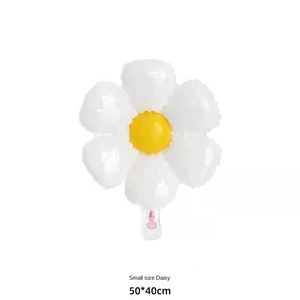 Ballon d'usine <span class=keywords><strong>prix</strong></span> ballons de tournesol mignons pour la décoration de fête d'anniversaire pour enfants feuille marguerite sourire ballon - Product Image 6