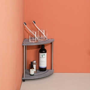 Nouveauté plateau <span class=keywords><strong>de</strong></span> diatomite absorbant l'eau supports <span class=keywords><strong>de</strong></span> séchage support 2 niveaux salle <span class=keywords><strong>de</strong></span> bain comptoir organisateur coin <span class=keywords><strong>étagère</strong></span> support - Product Image 4