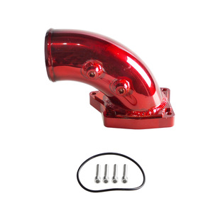 Kit de Sistema de Escape para Ford 6.0L, Tubo Recto de Aluminio de 22cm, Rojo, para Mejora y Reequipamiento - Product Image 5