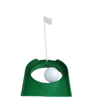 Mini tapis de golf avec drapeau noir et trou, vert portable pour la pratique intérieure/extérieure pour le bureau et la maison, aide à l'entraînement au golf