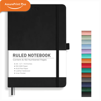 Ensemble cadeau de carnet de notes à couverture rigide en cuir PU personnalisé, reliure thermique, stylo, clé USB, logo personnalisé, papier épais, boucle magnétique