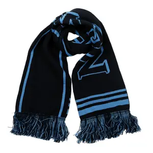 Wholesale Logo Custom Factory Price Acrylic Knitted Football Club Scarf/knitted Adult Winter Scarf