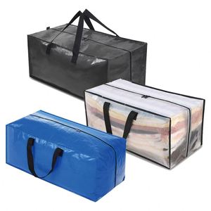 Bolsa de Lona Tejida de Polipropileno Extra Grande, Bolsa de Viaje y Almacenamiento de Gran Capacidad para Mudanzas y Uso en la Sala de Estar - Product Image 2