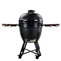 Barbecue Kamado en céramique Auplex 23 pouces, de qualité supérieure, moderne, grand format, avec tiroir à cendres, pour extérieur