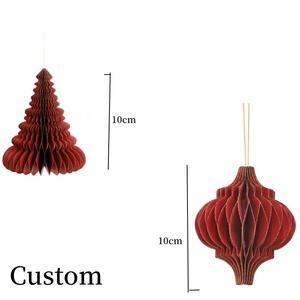 Meichuanghui bán Hot giáng sinh trang trí giấy tổ ong bóng thủ công giấy trang trí tùy chỉnh giáng sinh bóng - Product Image 5