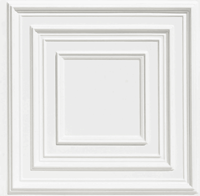 Plafonnier en Faux fer blanc, matériau de construction de plafond en PVC 3D, 605x605mm
