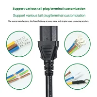Kabel standar US NEMA perempuan IP11 tiga inti AC kabel Plum Tail untuk ekstensi steker Host komputer