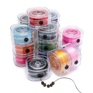Flat <b>Elastic</b> <b>Cord</b> Middle Size Wear Resistant Beading Thread For DIY Crafts Jewelry Making - Product Image 1