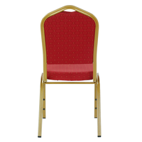 Chaises de banquet empilables en métal doré pour hôtels et mariages, vente en gros directe usine, best-seller