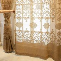 Rideaux Voilages Brodés en Coton de Luxe Haut de Gamme Style Européen Grande Taille à Motifs Creux pour Villa - Vente en Gros Fabricant