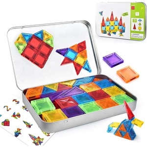 Boîte en métal personnalisée avec logo, livraison rapide, étui rectangulaire en métal pour blocs de construction magnétiques portables, emballage pour ensemble de <span class=keywords><strong>voyage</strong></span> - Product Image 3