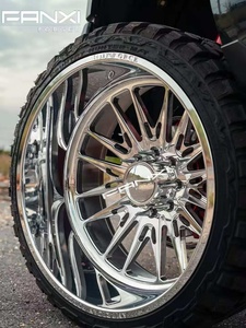 Jantes <span class=keywords><strong>de</strong></span> camion FANXI 22x12 22x14 24x12 24x14 26x16 avec capuchons flottants personnalisés, forgées, 4x4 tout-terrain, 8x170 8x180 8x6.5 6x5.5, polies - Product Image 2