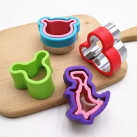 Dapur Mouse Dinosaurus Sandwich Kue Tekan Cetakan Sandwich Cutter Makanan Cutter Bento Aksesoris