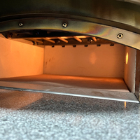 Four à dôme de bureau "Tube de chauffage" Four à briques en forme de dôme couleur bronze Four à pizza en pierre à économie d'énergie pour les ventes