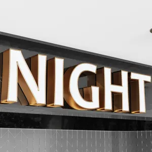 Storefront Business Signs Front Lit Led Logo Letter Signs 3D Acrylic Company Letras de canal iluminadas