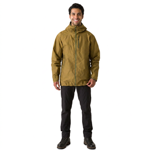 Service OEM Vestes coupe-vent d'hiver fines à capuche pour hommes, style urbain, nouvelle arrivée, vente chaude, sur mesure, col montant, logo frontal - Product Image 1