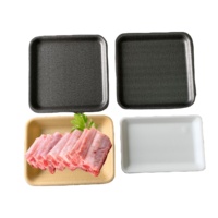 Barquettes jetables en mousse PS biodégradable à base d'amidon de maïs pour aliments congelés et viande, compostables à domicile, pour le marché américain