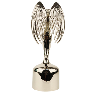 Trophée ange en métal argenté élégant, style antique moderne, pour cérémonie académique, événement, récompense, gravure personnalisée pour les réalisations artistiques et culturelles - Product Image 5