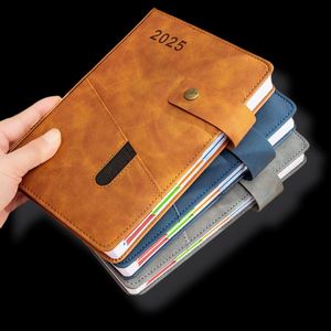Customizable Wholesale Journal Promotional Business Linen Notebook A6 A5 <b>A4</b> Hardcover PU Leather Libretas Notebooks with Logo - Product Image 2