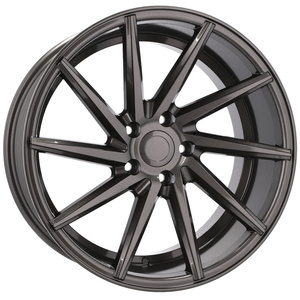หน้าปัดเครื่องสีเทา19X8.5นิ้วสำหรับรถยนต์นั่งส่วนบุคคลขอบล้อแม็ก5X112สำหรับ <span class=keywords><strong>AUDI</strong></span> <span class=keywords><strong>A5</strong></span> S5 B8 B9 A6 A7 Q2 Q3 Q5สำหรับ <span class=keywords><strong>Vossen</strong></span> - Product Image 1