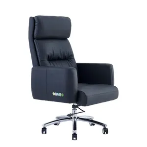 Cadeira de escritório, venda direta de fábrica, cadeira de escritório em couro com costas altas, ergonômica, giratória, para escritório
