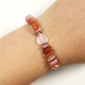 Pulsera Tejida a Mano con Piedras de Cristal <span class=keywords><strong>Natural</strong></span> y Tarjetas de Intención, Joyería de Energía Curativa para Mujer - Product Image 4