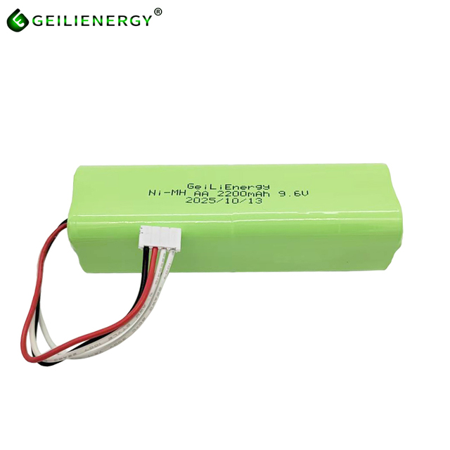 Customizable 9.6V NiMH AA 2200mAh Rechargeable Battery Pack with High Safety, 70°C Temperature Control, and 10K Thermistor