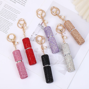 Porte-clés Flacon de Parfum Incrusté de Diamants 2026 – Mini Vaporisateur Créatif, Décoration de Sac, Pendentif - Product Image 2