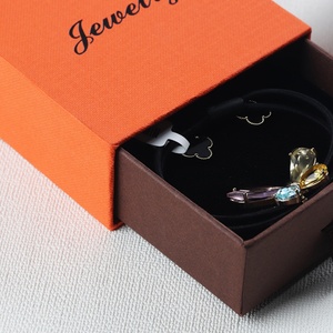 Custom Ring <b>Earring</b> Necklace Jewelry <b>Box</b> Packaging Storage <b>Box</b> PU Jewelry <b>Box</b> With Logo - Product Image 2