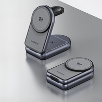 Chargeur sans fil pliable 3-en-1, fin et portable, station de charge sans fil ultra-rapide 25W