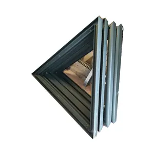 Fresh Air Venting Outward Open Style Rooftop Aluminum Triangle Curb-Mount Skylight window