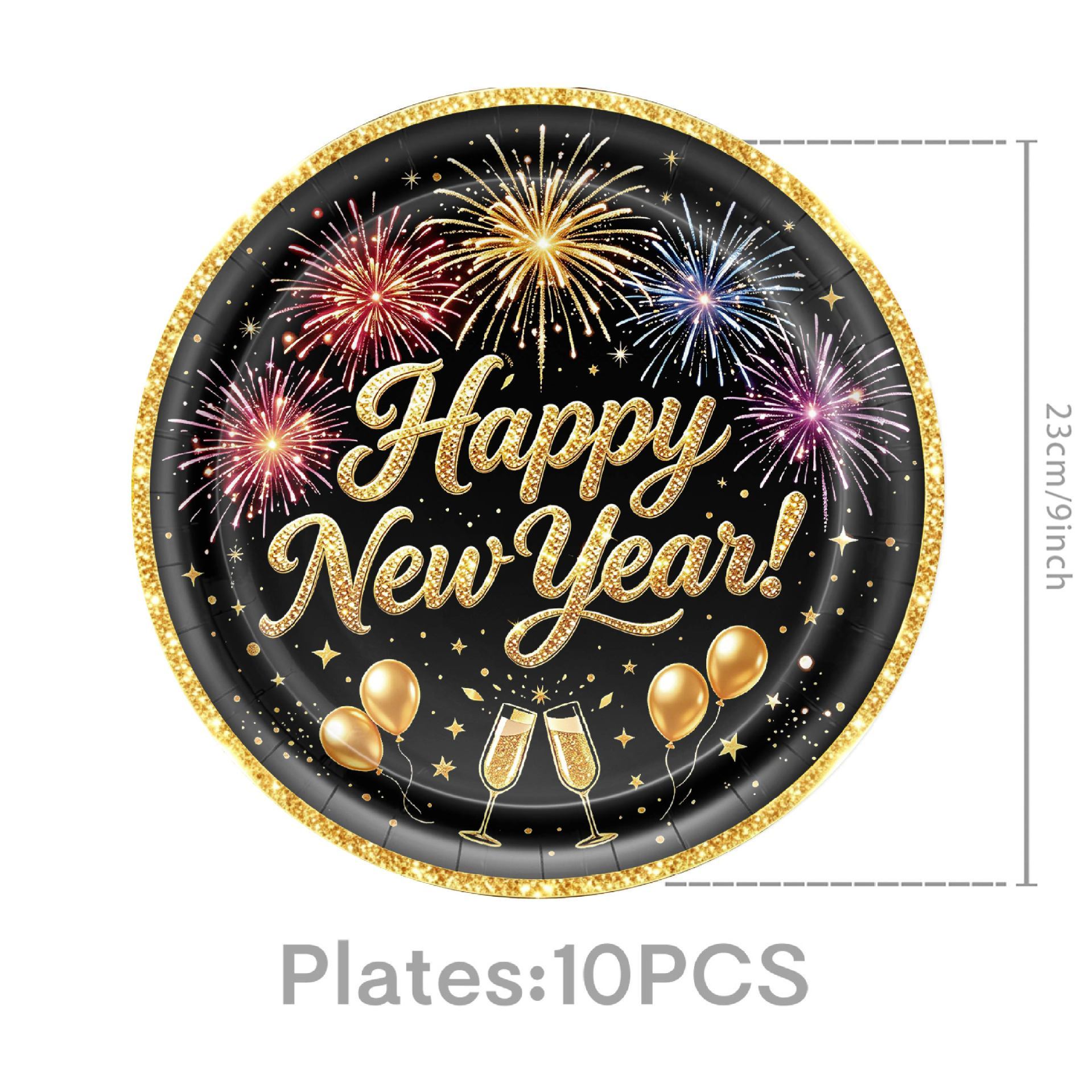 Platos coloridos de 9 pulgadas - 2