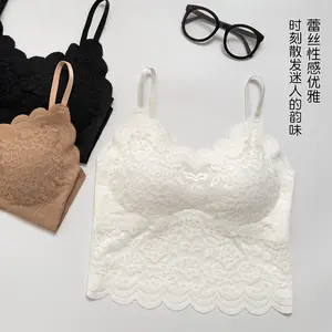 New sling straps vest Wireless wrap chest pad comfortable lace tube top Underwear for women