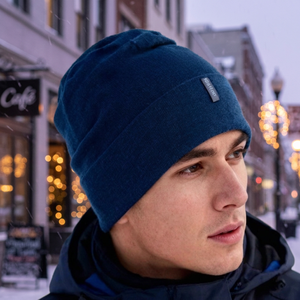 Computer Knitted 100% <b>Wool</b> Unisex <b>Beanie</b> Taiwan Made Eco-Friendly Winter Warm Travel Headwear - Product Image 2