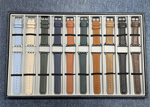 Bracelets de montre en <span class=keywords><strong>cuir</strong></span> véritable grainé vintage CM pour <span class=keywords><strong>Apple</strong></span> <span class=keywords><strong>Watch</strong></span> <span class=keywords><strong>Ultra</strong></span> 8 7 6 SE, bracelets de poignet en <span class=keywords><strong>cuir</strong></span>, <span class=keywords><strong>bracelet</strong></span> 49 mm 45 mm - Product Image 4