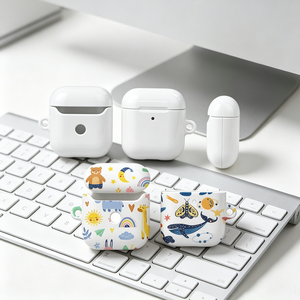 Custodia rigida in PC a strato singolo per <span class=keywords><strong>Airpods</strong></span> Pro 2 3, personalizzabile con stampa 3D a sublimazione, per auricolari, stampa fotografica a caldo - Product Image 1