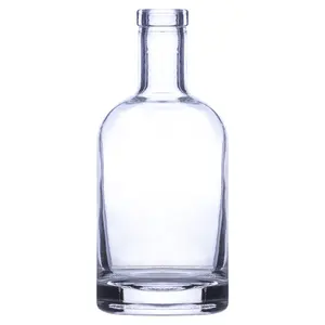 安可包装批发圆形方形空375毫升420克玻璃酒瓶