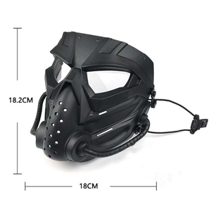 Ensemble <span class=keywords><strong>casque</strong></span> tactique et masque de protection intégrale avec lunettes anti-buée détachables, masque pour <span class=keywords><strong>casque</strong></span> rapide - Product Image 2