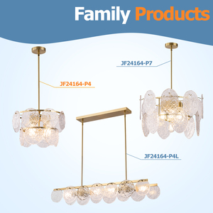 Lámpara Colgante Moderna para Dormitorio, Sala de Estar, Iluminación Interior, Acabado Dorado, Lámpara Colgante para Isla de Cocina, Comedor - Product Image 4