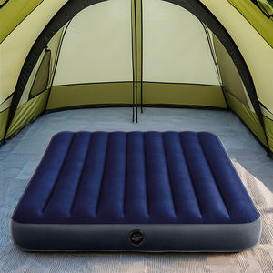 Высококачественный ПВХ + Флокированный надувной матрас с портативным материалом DWF складной Двухместный или полноразмерный надувной матрас для спальни - Product Image 2