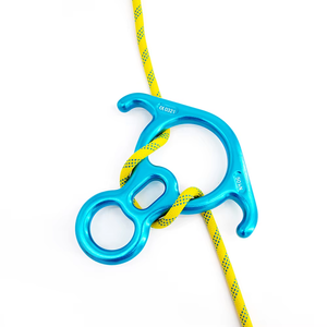<span class=keywords><strong>Figure</strong></span> 8 Descender dengan perlindungan Lug bengkok, perangkat <span class=keywords><strong>Belay</strong></span> Aloi aluminium untuk Abseiling dan Rappelling - Product Image 1
