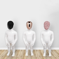 Maniquíes de Cuerpo Completo para Tiendas de Ropa, Niños y Mujeres, Maniquíes Blancos Brillantes para Exhibición de Ropa Infantil